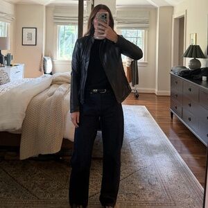 Authentic leather vintage (2013) jacket from Zara, size small